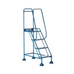 5 Star UK Domed Feet Punched 4 Tread Steps Blue FS687636