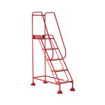 5 Star UK Domed Feet Punched 5 Tread Steps Red FS687688