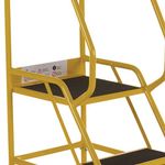 5 Star UK Domed Feet Anti-Slip 3 Tread Steps Yellow FS687699