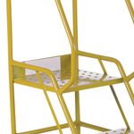 5 Star UK Domed Feet Punched 3 Tread Steps Yellow FS687737