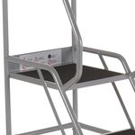 5 Star UK Domed Feet Anti-Slip 2 Tread Steps Grey FS687747