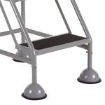 5 Star UK Domed Feet Anti-Slip 2 Tread Steps Grey FS687747