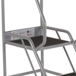 5 Star UK Domed Feet Anti-Slip 3 Tread Steps Grey FS687749