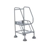 5 Star UK Domed Feet Punched 2 Tread Steps Grey FS687880