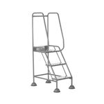 5 Star UK Domed Feet Punched 3 Tread Steps Grey FS687881