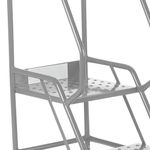 5 Star UK Domed Feet Punched 3 Tread Steps Grey FS687881