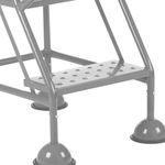 5 Star UK Domed Feet Punched 3 Tread Steps Grey FS687881