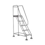 5 Star UK Domed Feet Punched 5 Tread Steps Grey FS687887