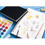 5 Star Hardback Spiral Sketchbook A4 Landscape 50 Sheets FS688029