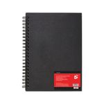 5 Star Hardback Spiral Sketchbook A4 Portrait 50 Sheets FS688033