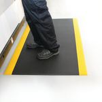 5 Star Anti-Fatigue Textured Top Mat 0.9 x 1.5m Black/Yellow FS712639