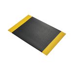 5 Star Anti-Fatigue Diamond Mat 0.6 x 0.9m Black/Yellow FS712655