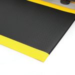 5 Star Anti-Fatigue Diamond Mat 0.6 x 0.9m Black/Yellow FS712655