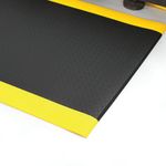 5 Star Anti-Fatigue Diamond Mat 0.9 x 1.5m Black/Yellow FS712656