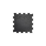5 Star Anti-Fatigue Bubble Interlock Mat Mid 0.5x0.5m Black FS712724