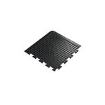 5 Star Anti-Fatigue Bub Interlock Mat Corner 0.5x0.5m Black FS712726