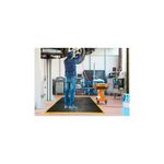 5 Star Anti-Fatigue Bub Mat Con End 0.5x0.5 Black/Ylw Nitrile FS712733