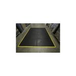 5 Star Anti-Fatigue Bub Mat Con End 0.5x0.5 Black/Ylw Nitrile FS712733