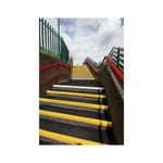 5 Star GRP Anti-Slip Stair Tread 1m x 345x55mm Black/White FS712811