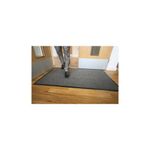 5 Star Entrance Door Mat 0.9 x 1.2m Black/Steel FS712896