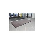 5 Star Washable Indoor Entrance Door Mat 0.6x0.85 Black/Steel FS712919