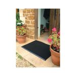 5 Star Fingertip Rubber Outdoor Door Mat 0.6 x 0.8m Black FS712961