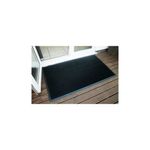 5 Star Fingertip Rubber Outdoor Door Mat 0.8 x 1m Black FS712962