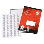 5 Star Multipurpose Labels Laser Copier Inkjet 38.1x21.2mm White (Pack of 6500) 900060