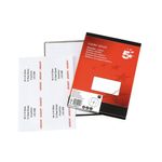 5 Star Multipurpose Labels Laser Copier Inkjet 105x148.5mm White (Pack of 400) 905017