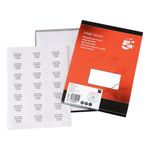 5 Star Address Labels Inkjet 63.5x38.1mm White (Pack of 2100) 905068