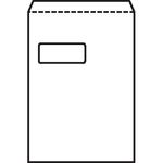 5 Star C4 Window Pocket Envelope Peel Seal 100gsm 324x229mm White (Pack of 250) 906640