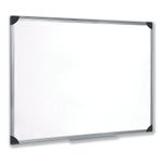 5 Star Whiteboard Drywipe Magnetic with Pen Tray and Aluminium Trim 900x600mm 908116