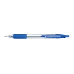 5 Star Retractable Grip Ball Pen Medium 1mm Tip 0.4mm Line Blue (Pack of 10) 909973