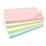 5 Star Re-Move Sticky Notes Repositionable 76x127mm Assorted Pastel (Pack of 12) 912963