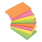 5 Star Re-Move Sticky Notes Repositionable 76x127mm Assorted Neon (Pack of 12) 912998