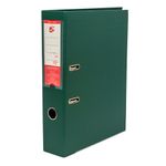 5 Star Premium Lever Arch File Foolscap 70mm Spine Polypropylene Green (Pack of 10) 913225