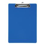 5 Star Clipboard Solid Plastic with Rounded Corners A4 Blue 913713