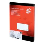 5 Star Multipurpose Labels Laser Copier Inkjet 70x42.4mm White (Pack of 2100) 913977