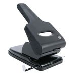 5 Star Heavy Duty 2 Hole Punch Metal with Plastic Base Capacity 65 Sheets Black 918583