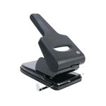 5 Star Heavy Duty 2 Hole Punch Metal with Plastic Base Capacity 65 Sheets Black 918583