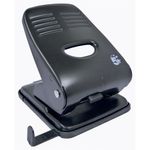 5 Star 2 Hole Punch Metal with Plastic Base Capacity 40 Sheets Black 918591