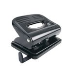 5 Star Office Punch 2Hole Plastic Base Metal Handle Capacity 20x 80gsm Black