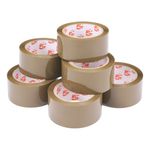 5 Star Packaging Tape Low Noise Polypropylene Buff 48mmx66m (Pack of 6) 924231