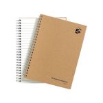 5 Star Wirebound Notebook Ruled 80gsm Recycled 160 Page A5 Buff (Pack of 5) 930287