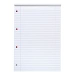 5 Star Headbound Refill Pad Ruled Margin 4 Hole 70gsm 160 Page A4 Red/White (Pack of 10) 930310