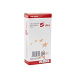 5 Star Retractable Ball Pen Medium 1mm Tip 0.7mm Line Blue (Pack of 20) 930384