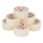5 Star Packaging Tape Low Noise Polypropylene Clear 48mmx66m (Pack of 6) 930504