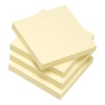 5 Star Recycled Re-move Sticky Notes Repositionable 76x76mm Yellow (Pack of 12) 934180