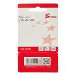 5 Star Sign Here Index Flags Tab with Red Arrow 46x25mm (Pack of 500) 935436