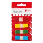 5 Star Index Flags 4 Bright Colours 12x45mm 35 Flags per Colour Assorted 935452